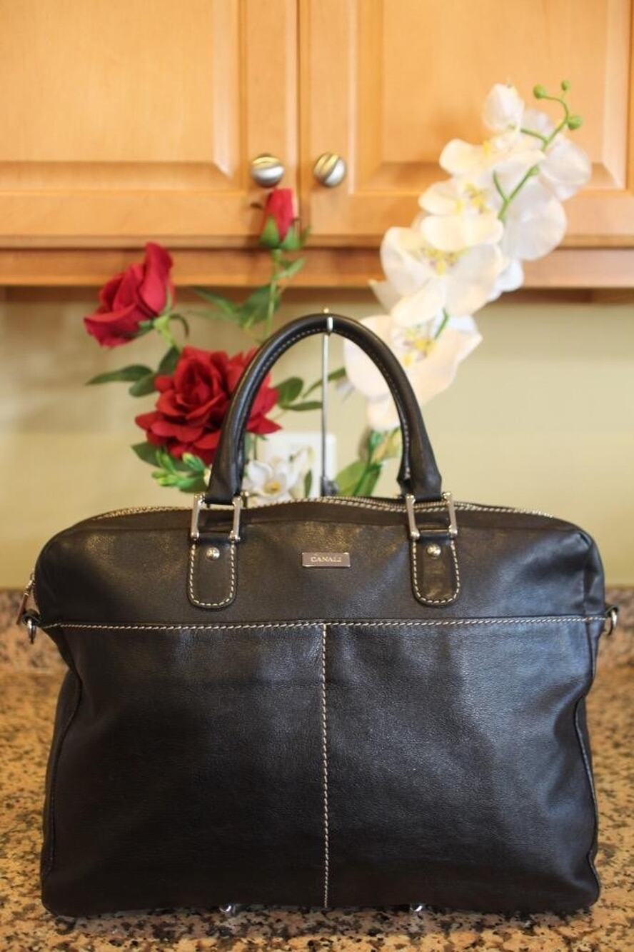 Canali soft leather briefcase bag (120